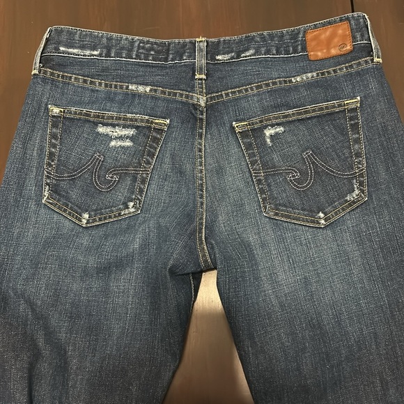 AG The Ex-Boyfriend Slim Slouchy Slim Distressed Jeans Women’s Size 30 - Picture 10 of 14
